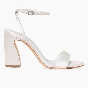 Loeffler Randall Malia 90mm curved-heel satin sandals